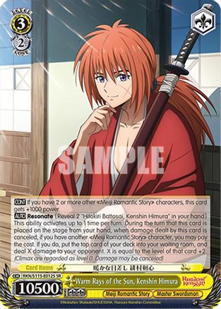 Image of Warm Rays of the Sun, Kenshin Himura (SR) (RKN/S115-E012S SR) - Rurouni Kenshin