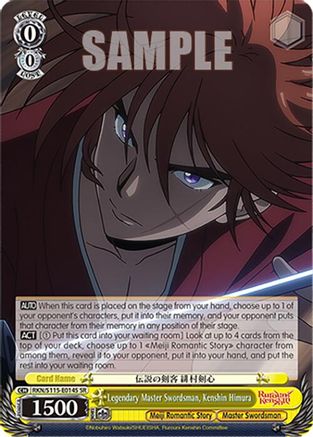 Image of Legendary Master Swordsman, Kenshin Himura (SR) (RKN/S115-E014S SR) - Rurouni Kenshin