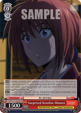 Image of Surprised Kenshin Himura (SR) (RKN/S115-E044S SR) - Rurouni Kenshin