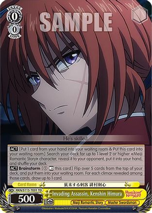 Image of Invading Assassin, Kenshin Himura (RKN/S115-TE01 TD) - Rurouni Kenshin