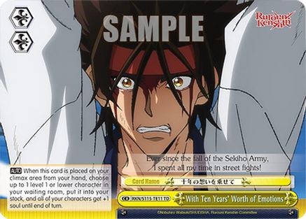Image of With Ten Years' Worth of Emotions (RKN/S115-TE11 TD) - Rurouni Kenshin