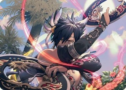 Image of Dancer's Chakrams Art Card (AAFIN-024) - Art Series: FINAL FANTASY