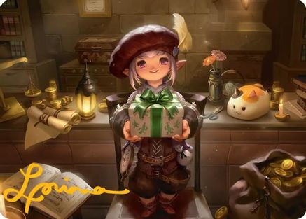 Image of Tataru Taru Art Card (Gold-Stamped Signature) (AAFIN-025) - Art Series: FINAL FANTASY