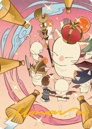 Image of Summon: Good King Mog XII Art Card (Gold-Stamped Signature) (AAFIN-041) - Art Series: FINAL FANTASY