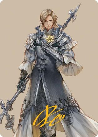 Image of Dion, Bahamut's Dominant Art Card (Gold-Stamped Signature) (AAFIN-042) - Art Series: FINAL FANTASY