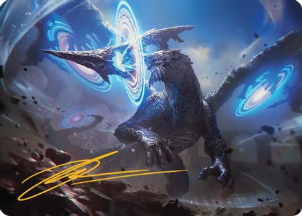 Image of Yiazmat, Ultimate Mark Art Card (Gold-Stamped Signature) (AAFIN-007) - Art Series: FINAL FANTASY