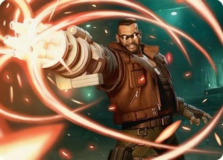 Image of Barret Wallace Art Card (AAFIN-008) - Art Series: FINAL FANTASY