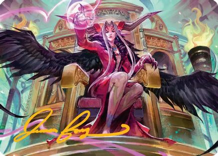 Image of Sorceress's Schemes Art Card (Gold-Stamped Signature) (AAFIN-009) - Art Series: FINAL FANTASY
