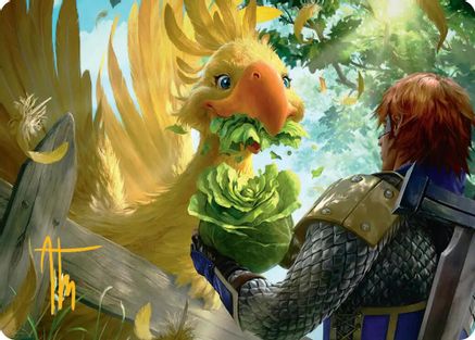 Image of Gysahl Greens Art Card (Gold-Stamped Signature) (AAFIN-010) - Art Series: FINAL FANTASY