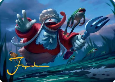 Image of Quina, Qu Gourmet Art Card (Gold-Stamped Signature) (AAFIN-011) - Art Series: FINAL FANTASY