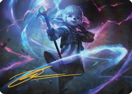 Image of Shantotto, Tactician Magician Art Card (Gold-Stamped Signature) (AAFIN-016) - Art Series: FINAL FANTASY