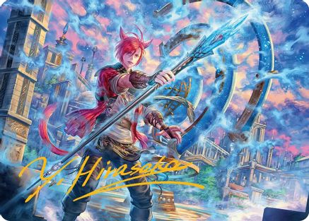 Image of G'raha Tia, Scion Reborn Art Card (19) (Gold-Stamped Signature) (AAFIN-019) - Art Series: FINAL FANTASY