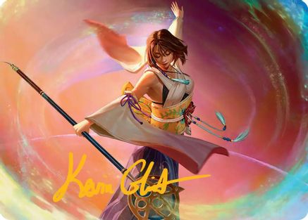 Image of Yuna, Grand Summoner Art Card (Gold-Stamped Signature) (AAFIN-022) - Art Series: FINAL FANTASY