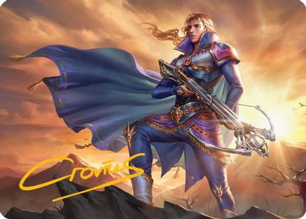 Image of Edgar, Master Machinist Art Card (Gold-Stamped Signature) (AAFIN-027) - Art Series: FINAL FANTASY