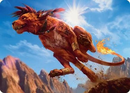 Image of Red XIII, Proud Warrior Art Card (AAFIN-030) - Art Series: FINAL FANTASY