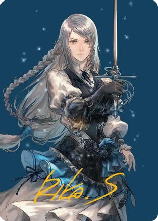 Image of Jill, Shiva's Dominant Art Card (Gold-Stamped Signature) (AAFIN-043) - Art Series: FINAL FANTASY