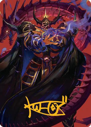 Image of Golbez, Crystal Collector Art Card (Gold-Stamped Signature) (AAFIN-045) - Art Series: FINAL FANTASY