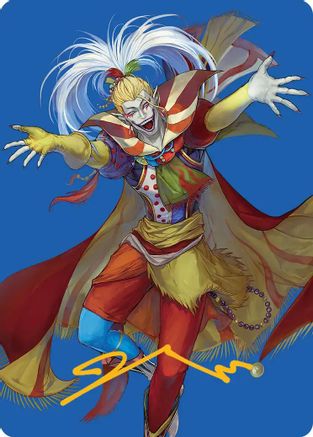 Image of Kefka, Court Mage Art Card (Gold-Stamped Signature) (AAFIN-046) - Art Series: FINAL FANTASY