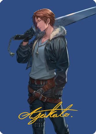 Image of Squall, SeeD Mercenary Art Card (Gold-Stamped Signature) (AAFIN-047) - Art Series: FINAL FANTASY