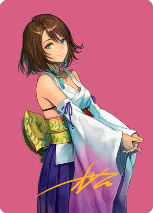 Image of Yuna, Hope of Spira Art Card (Gold-Stamped Signature) (AAFIN-048) - Art Series: FINAL FANTASY