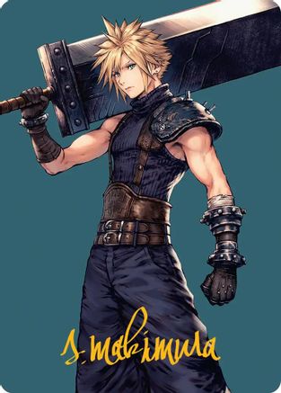 Image of Cloud, Ex-SOLDIER Art Card (Gold-Stamped Signature) (AAFIN-050) - Art Series: FINAL FANTASY