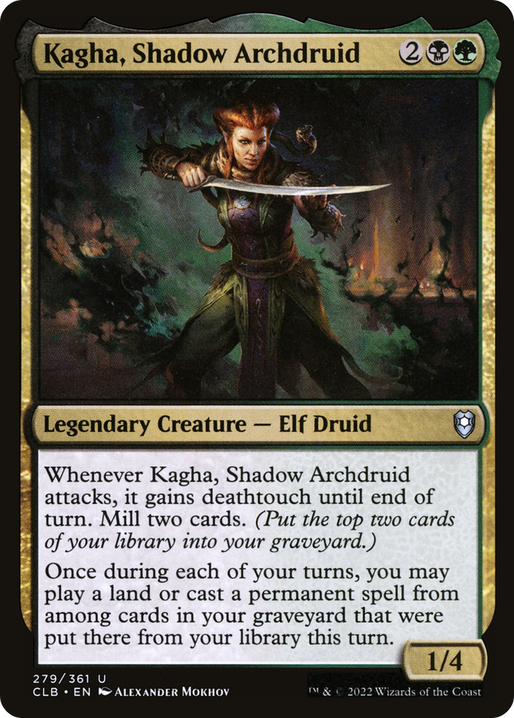 Image of Kagha, Shadow Archdruid (CLB-279) - Commander Legends: Battle for Baldur's Gate