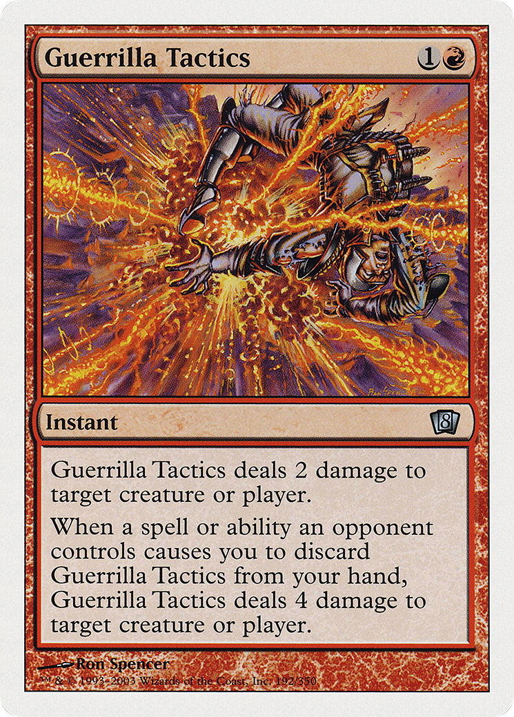 Image of Guerrilla Tactics (8ED-192★) - 8th Edition Foil