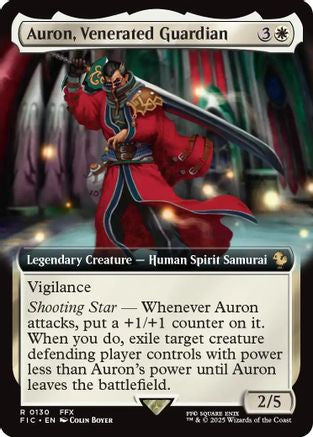 Image of Auron, Venerated Guardian (Extended Art) (FIC-130) - Commander: FINAL FANTASY Foil