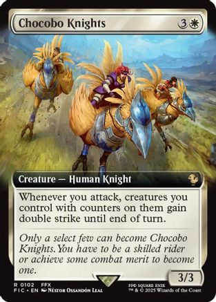 Image of Chocobo Knights (Extended Art) (FIC-102) - Commander: FINAL FANTASY Foil