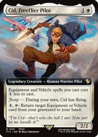 Image of Cid, Freeflier Pilot (Extended Art) (FIC-131) - Commander: FINAL FANTASY Foil