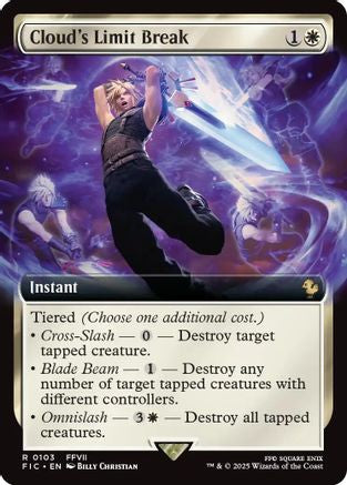 Image of Cloud's Limit Break (Extended Art) (FIC-103) - Commander: FINAL FANTASY Foil