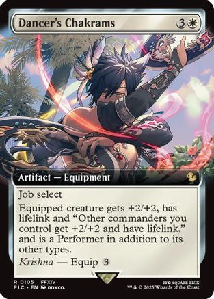 Image of Dancer's Chakrams (Extended Art) (FIC-105) - Commander: FINAL FANTASY Foil