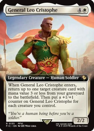 Image of General Leo Cristophe (Extended Art) (FIC-135) - Commander: FINAL FANTASY Foil