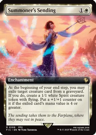 Image of Summoner's Sending (Extended Art) (FIC-109) - Commander: FINAL FANTASY Foil