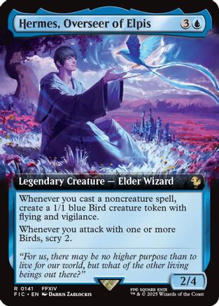 Image of Hermes, Overseer of Elpis (Extended Art) (FIC-141) - Commander: FINAL FANTASY Foil