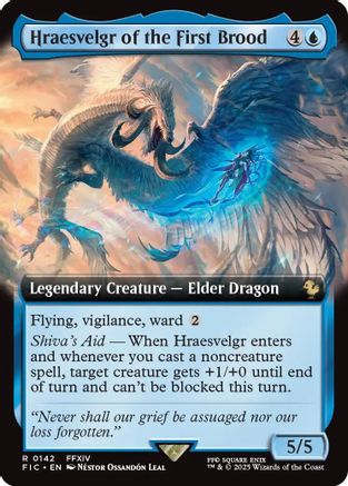 Image of Hraesvelgr of the First Brood (Extended Art) (FIC-142) - Commander: FINAL FANTASY