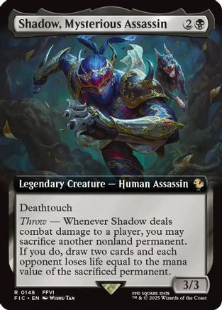 Image of Shadow, Mysterious Assassin (Extended Art) (FIC-148) - Commander: FINAL FANTASY