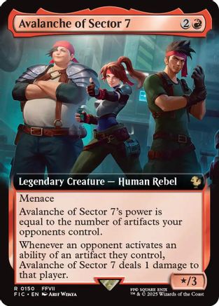 Image of Avalanche of Sector 7 (Extended Art) (FIC-150) - Commander: FINAL FANTASY