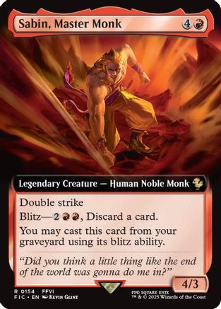 Image of Sabin, Master Monk (Extended Art) (FIC-154) - Commander: FINAL FANTASY