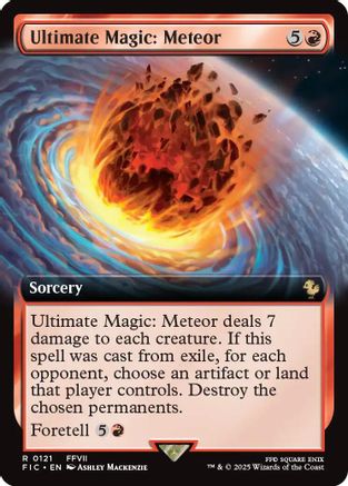 Image of Ultimate Magic: Meteor (Extended Art) (FIC-121) - Commander: FINAL FANTASY Foil