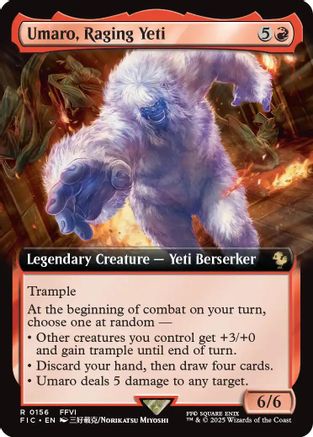 Image of Umaro, Raging Yeti (Extended Art) (FIC-156) - Commander: FINAL FANTASY Foil