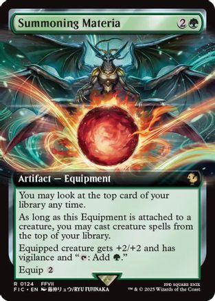 Image of Summoning Materia (Extended Art) (FIC-124) - Commander: FINAL FANTASY Foil