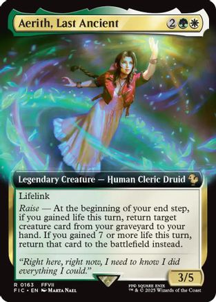 Image of Aerith, Last Ancient (Extended Art) (FIC-163) - Commander: FINAL FANTASY Foil
