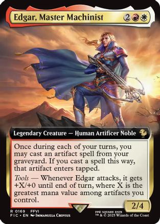 Image of Edgar, Master Machinist (Extended Art) (FIC-169) - Commander: FINAL FANTASY Foil