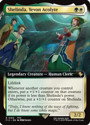 Image of Shelinda, Yevon Acolyte (Extended Art) (FIC-184) - Commander: FINAL FANTASY Foil