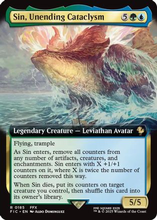 Image of Sin, Unending Cataclysm (Extended Art) (FIC-185) - Commander: FINAL FANTASY