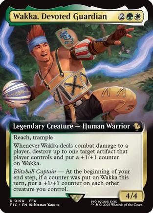 Image of Wakka, Devoted Guardian (Extended Art) (FIC-190) - Commander: FINAL FANTASY Foil