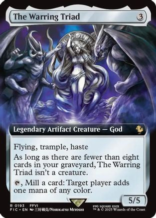 Image of The Warring Triad (Extended Art) (FIC-193) - Commander: FINAL FANTASY