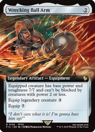 Image of Wrecking Ball Arm (Extended Art) (FIC-128) - Commander: FINAL FANTASY Foil