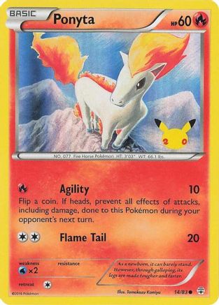 Image of Ponyta (UK Exclusive Promo) 014  - Holofoil Miscellaneous Cards & Products - Promo